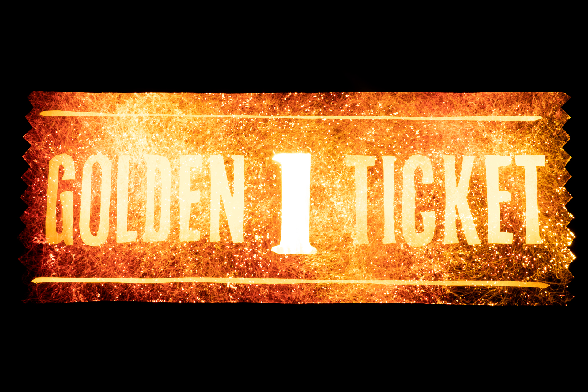 Light Painted Golden Ticket 01