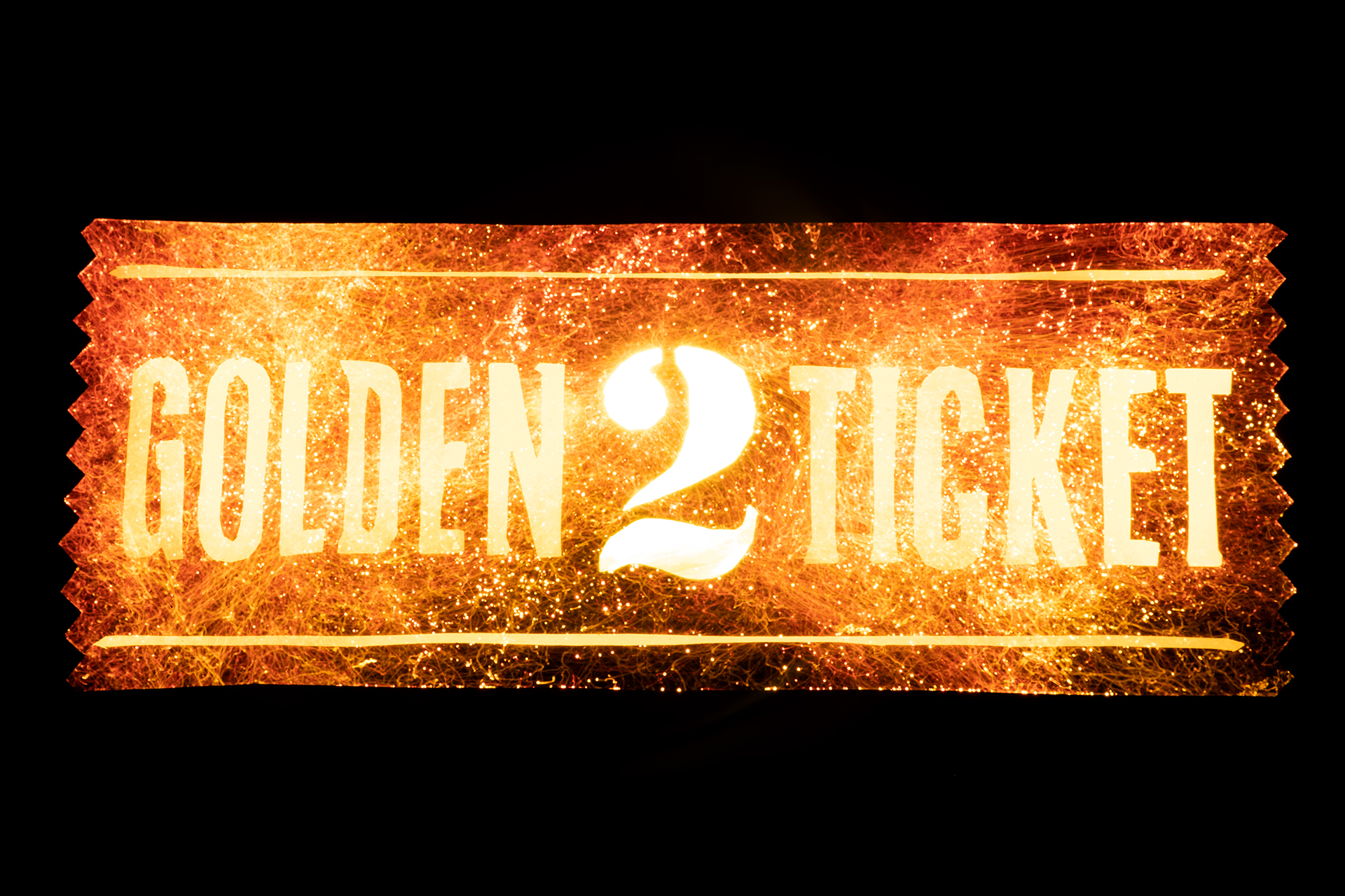 Light Painted Golden Ticket 02