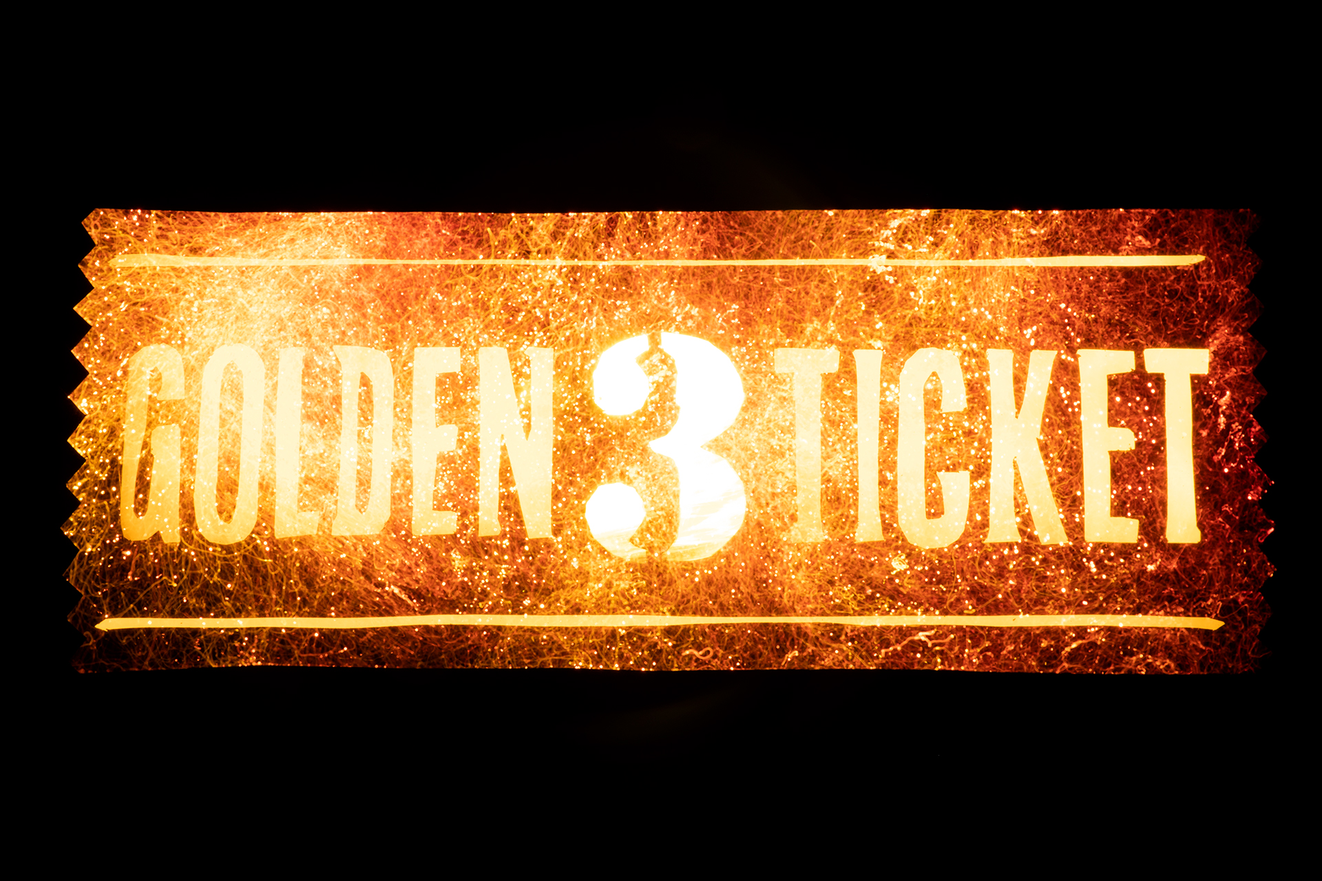 Light Painted Golden Ticket 03